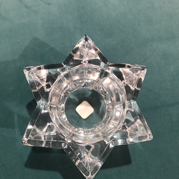 Party lite crystal six point star Tea-light Candle Holder 5Wx 2H - Picture 14 of 16